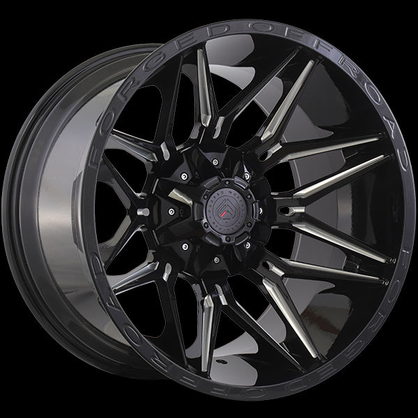 Gloss Black - Milled Edge XR111 6x135/6x139.7 20x10.0 Winter Rated XR112002