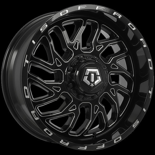 Gloss Black - Milled Edge 544 6x135/6x139.7 20x9.0 Winter Rated 544BM2096801